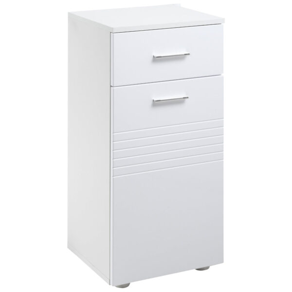 Easycomfort Mobiele Houten Badkamer met Cassette en Garderobekast 1 Anta met Mensole, 35x30x77,5cm