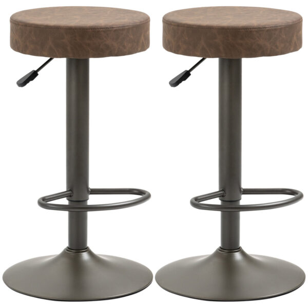 EasyComfort Set 2 Barkrabbers met schoeisel en verstelbare hoogte, 35x36x64-85cm, bruin