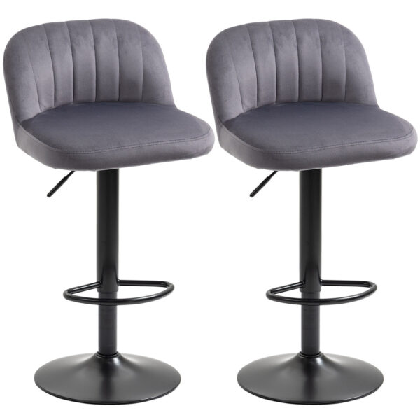 EasyComfort Set 2 Bar Scratches met Rug en Schoeisel, Verstelbare Hoogte Scratches, Grijs