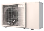 Moderne lucht water warmtepomp Daikin Altherma 3m EBLA06E3V3 6 kW, omkeerbaar monobloc design met Wi-Fi controle.