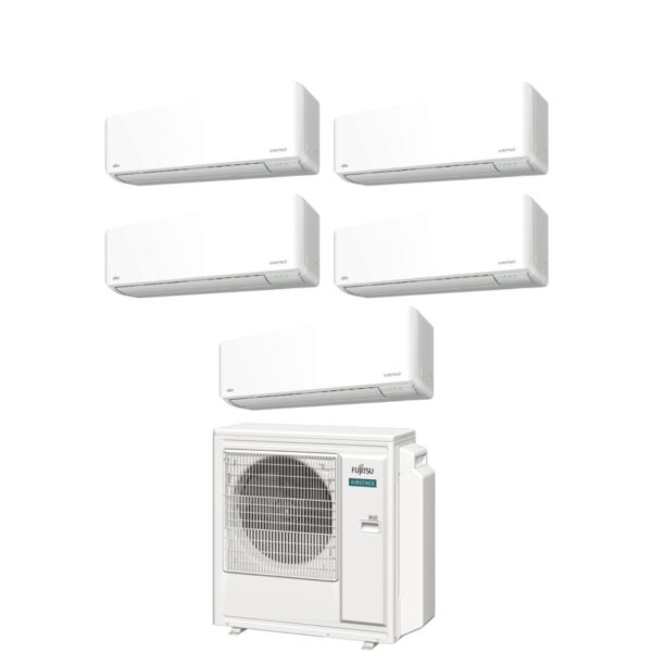 Fujitsu Airconditioner Penta Split Inverter-serie KM AIRSTAGE 9+9+9+9+14 met AOEG36KBTA5 R-32 Wi-Fi Geïntegreerd 9000+9000+9000+14000