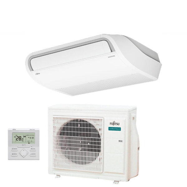 Fujitsu Inverter Plafond Airconditioner ECO KR serie 24000 Btu ABYG24KRTA + AOYG24KATA R-32 3NGF83085 Wi-Fi Optioneel Klasse A+/A met standaard draadloze bediening
