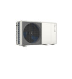 Monobloc lucht-water warmtepomp inverter Clivet EDGE EVO 2.0 - EXC 12,10 kW WiSAN-YME 1 S 6.1 R-32 met draadbediening en Wi-Fi, witte unit.