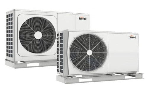Omkeerbare Ferroli OMNIA M 3.2 warmtepomp voor buiten met DC Invertercompressor R-32 Wi-Fi en bediening
