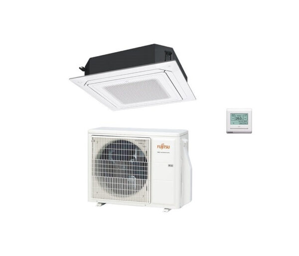 Airconditioner Fujitsu Cassetta 4 Vie-serie KR Circulaire Doorstroming 18000 Btu R-32 code. 3NGF88350 A++ Wit AUXG18KRLB - NOVITA'