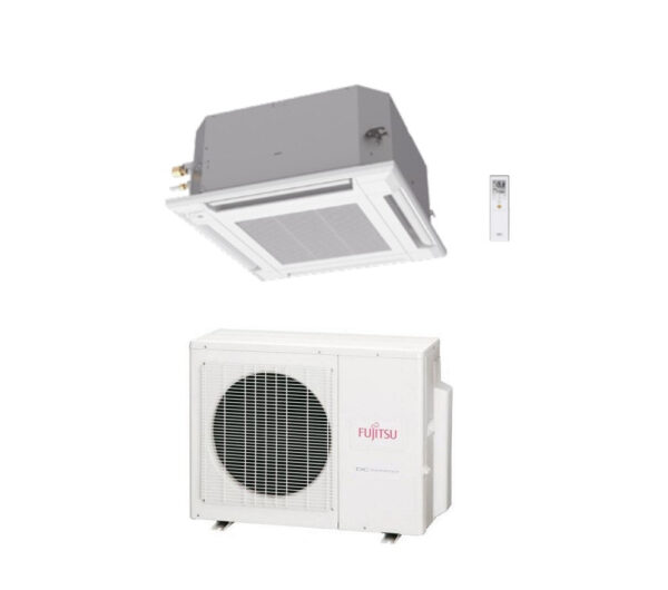 Fujitsu Airconditioner 4-weg cassette KV-serie 12000 Btu R-32 AUXG12KVLA A++ - NIEUWE code. 3NGF88000