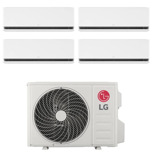 Airconditioner LG Quaders Split Inverter Serie DUALCOOL DELUXE 9+9+9+9 met MU4R25 R-32 Wi-Fi Geïntegreerd 9000+9000+9000+9000