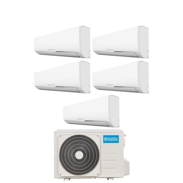 Olympia Splendid Penta Split Inverter Airconditioner NEXYA S4 serie 9+9+9+9+9 met OS-CEMEH42EI R-32 Geïntegreerde Wi-Fi 9000+9000+9000+9000