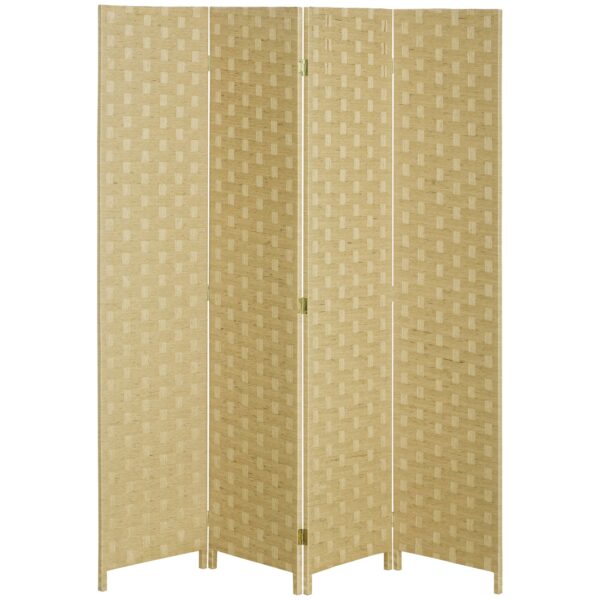 EasyComfort kamerscherm 4 panelen 169.5 cm, bruin