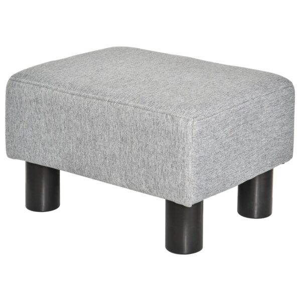 EasyComfort Poef voetenbankje 40x30x24 cm, Grijs