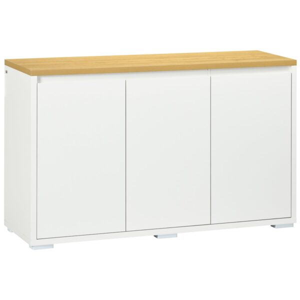 EasyComfort Mobile Multiuso multifunctionele kast 120x37x75 cm wit/naturel