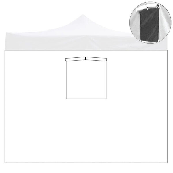 Divina Garden Market-Pro zijzeil 3x2 met oprolbaar raam - wit
