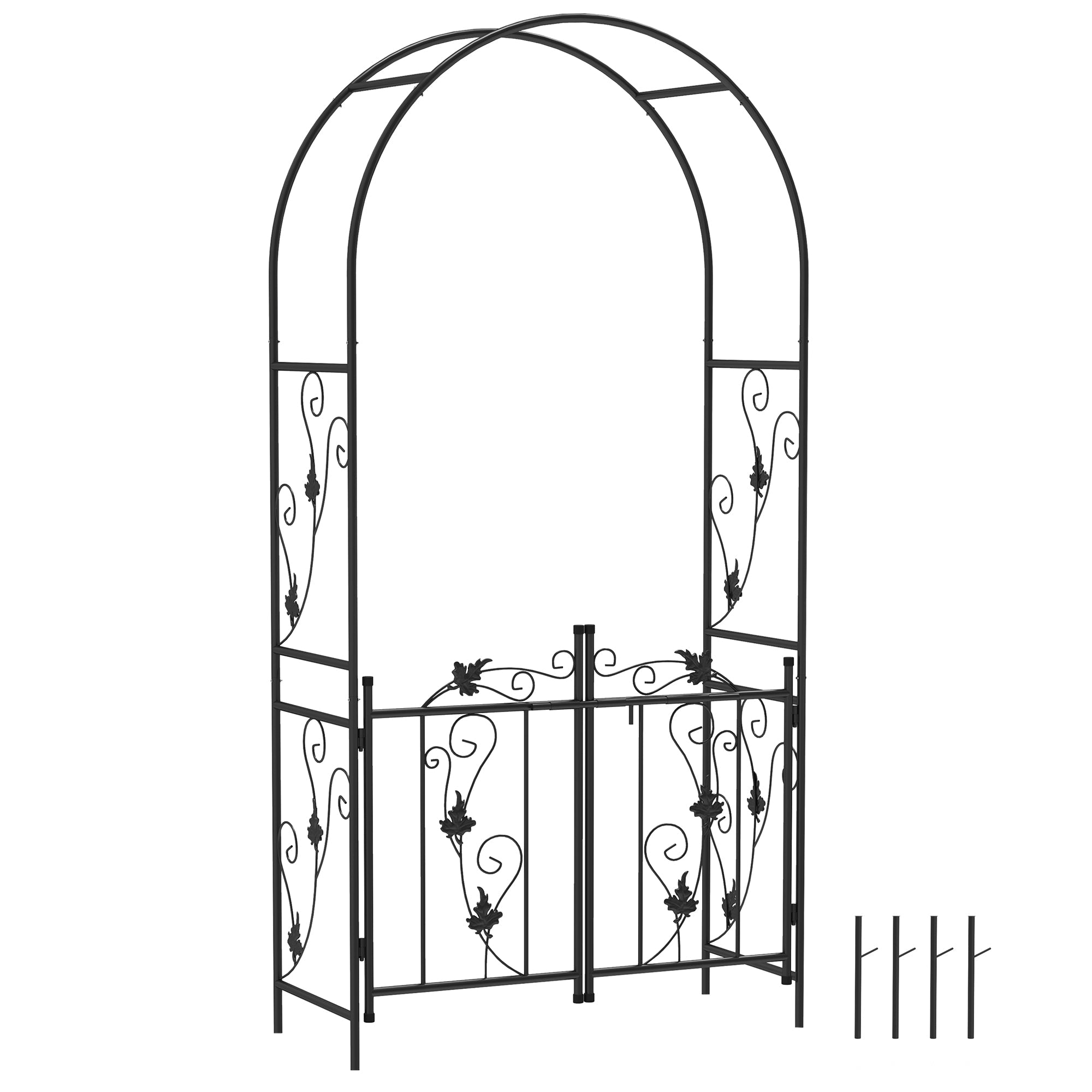 immagine-1-easycomfort-easycomfort-arco-da-giardino-con-cancello-traliccio-per-piante-rampicanti-in-metallo-2-2x1-m-nero_7af3b0fb-bb20-4716-9e5b-c6daf1c7fc34