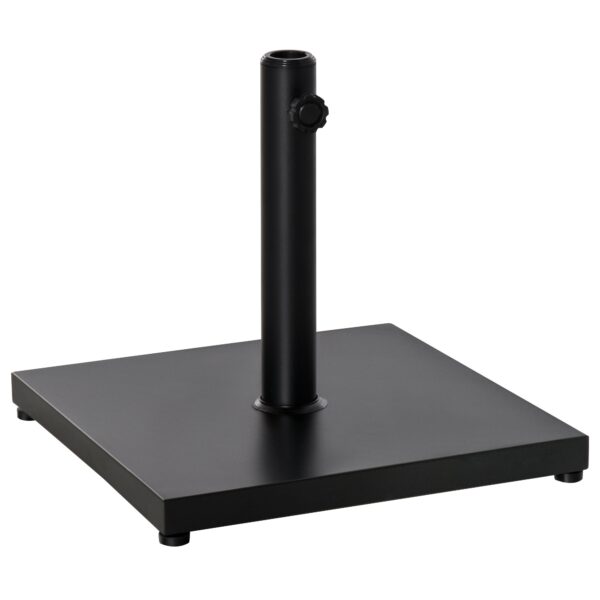 EasyComfort Parasolvoet vierkant 18kg voor palen Ø3/3.5/3.8 cm, 45x45x39 cm