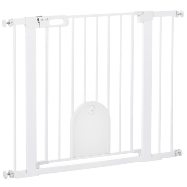 EasyComfort Cancellino huisdierhekje verstelbaar 75-103x76 cm, wit