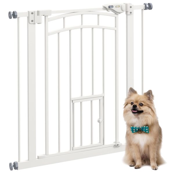 EasyComfort Cancellino veiligheidshekje voor kleine en middelgrote honden 74-80x76 cm, wit