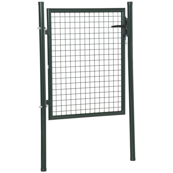 EasyComfort Tuinpoort 97x150 cm met slot en 3 sleutels, groen