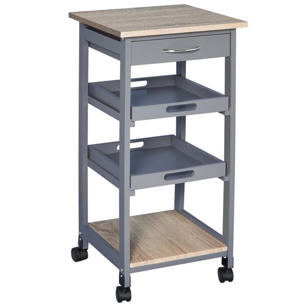 EasyComfort Carrello da Cucina keukenwagen 37x37x76 cm