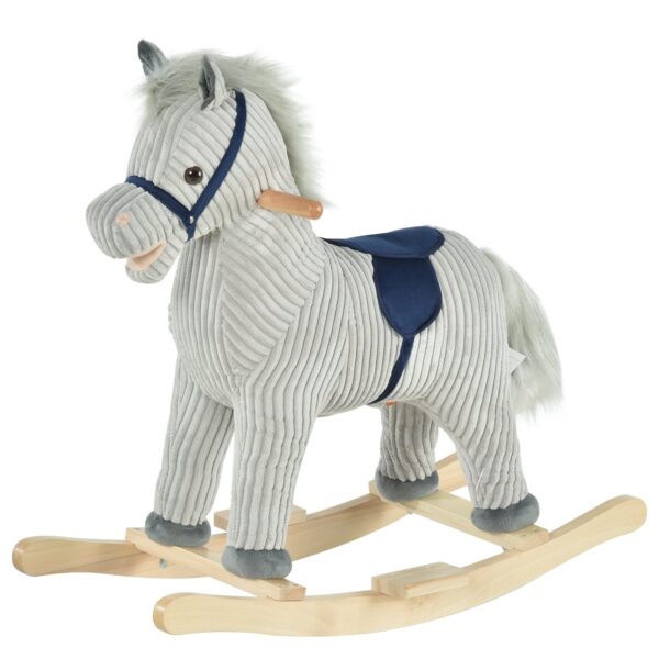 EasyComfort Cavallo schommelpaard voor kinderen 3–6 jaar, met geluid, 73x35x64 cm