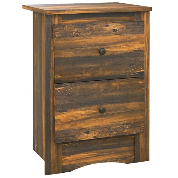 EasyComfort Comodino nachtkastje 2 lades 40x30x56 cm