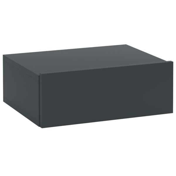 EasyComfort Modern zwevend nachtkastje met lade 40x30x15 cm zwart