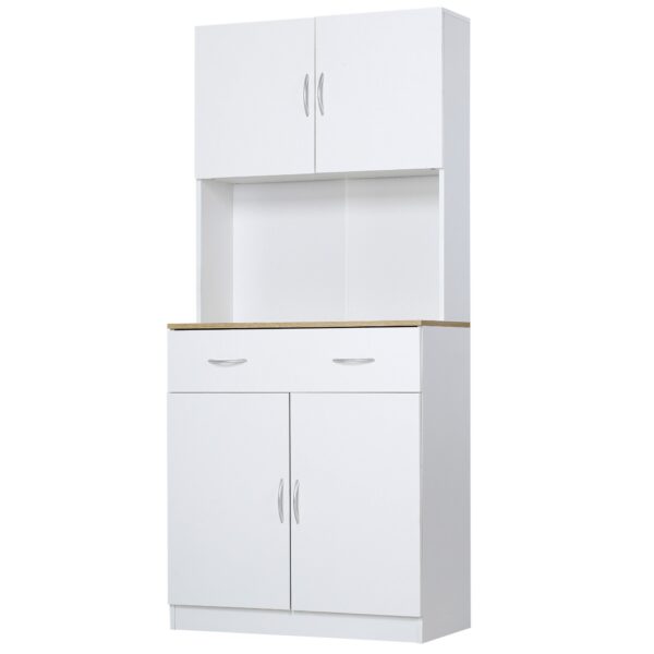 EasyComfort Keukenkast 2-deurs met lade 80x40x180 cm wit