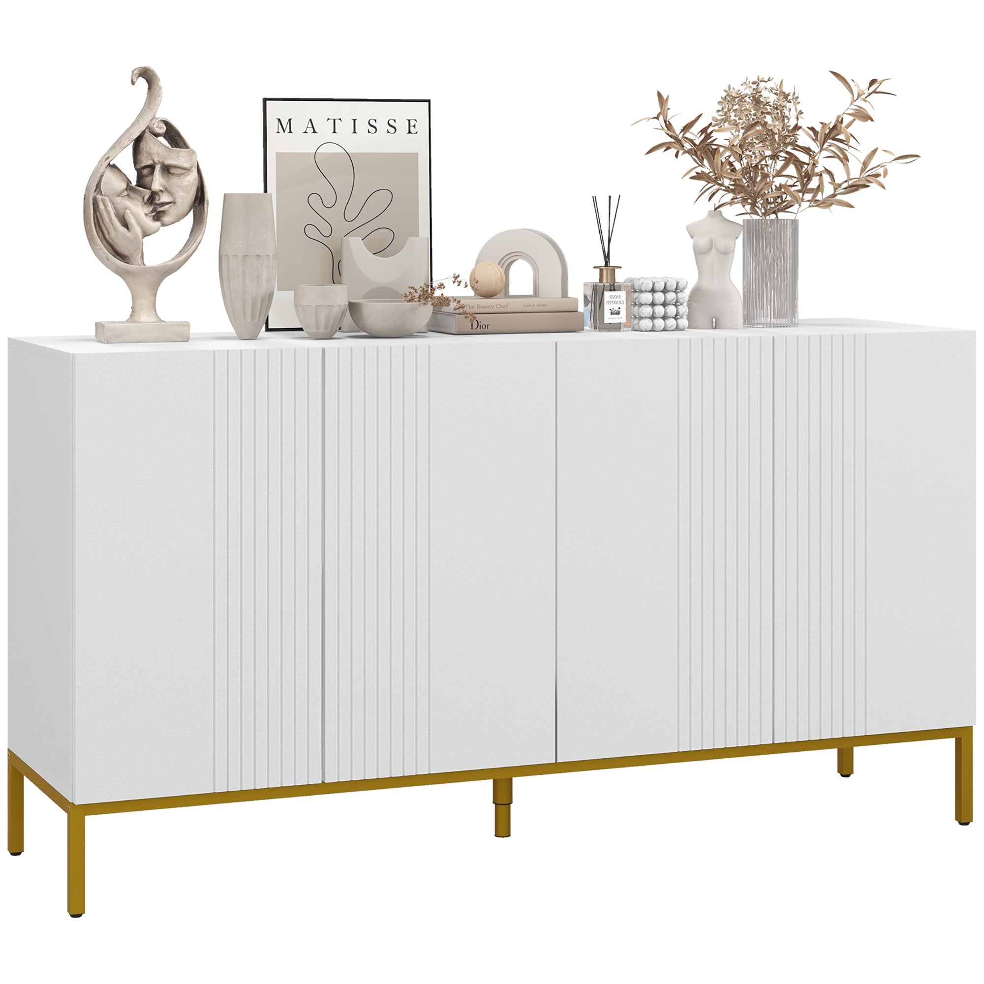 immagine-1-easycomfort-easycomfort-credenza-moderna-a-4-ante-con-chiusura-ammortizzata-e-mensole-regolabili-140x40x75cm-bianco-e-oro_e0168d7c-e6a5-4a05-a9e7-6b3f698385d2