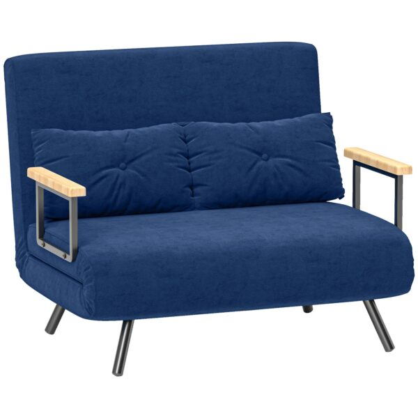 EasyComfort Slaapbank 3-in-1, verstelbare rugleuning, 102x73x81 cm Blauw