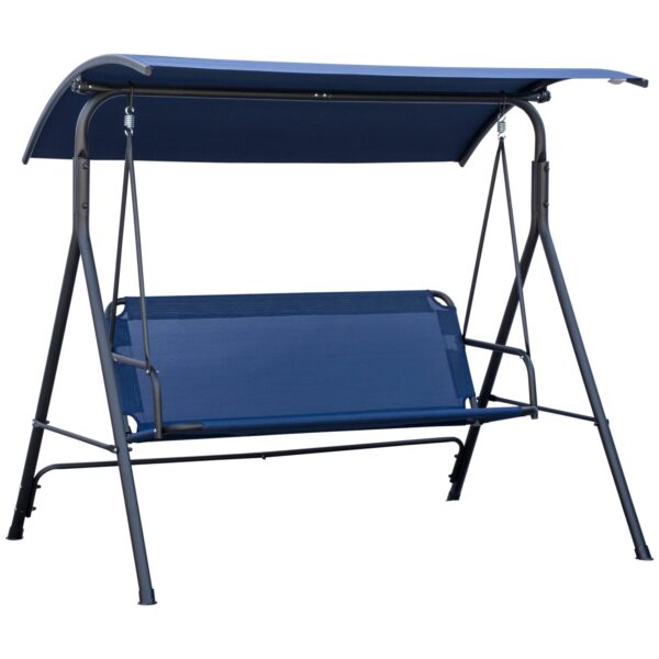 EasyComfort Dondolo da Giardino 3-zits tuinschommel, verstelbaar zonnedak