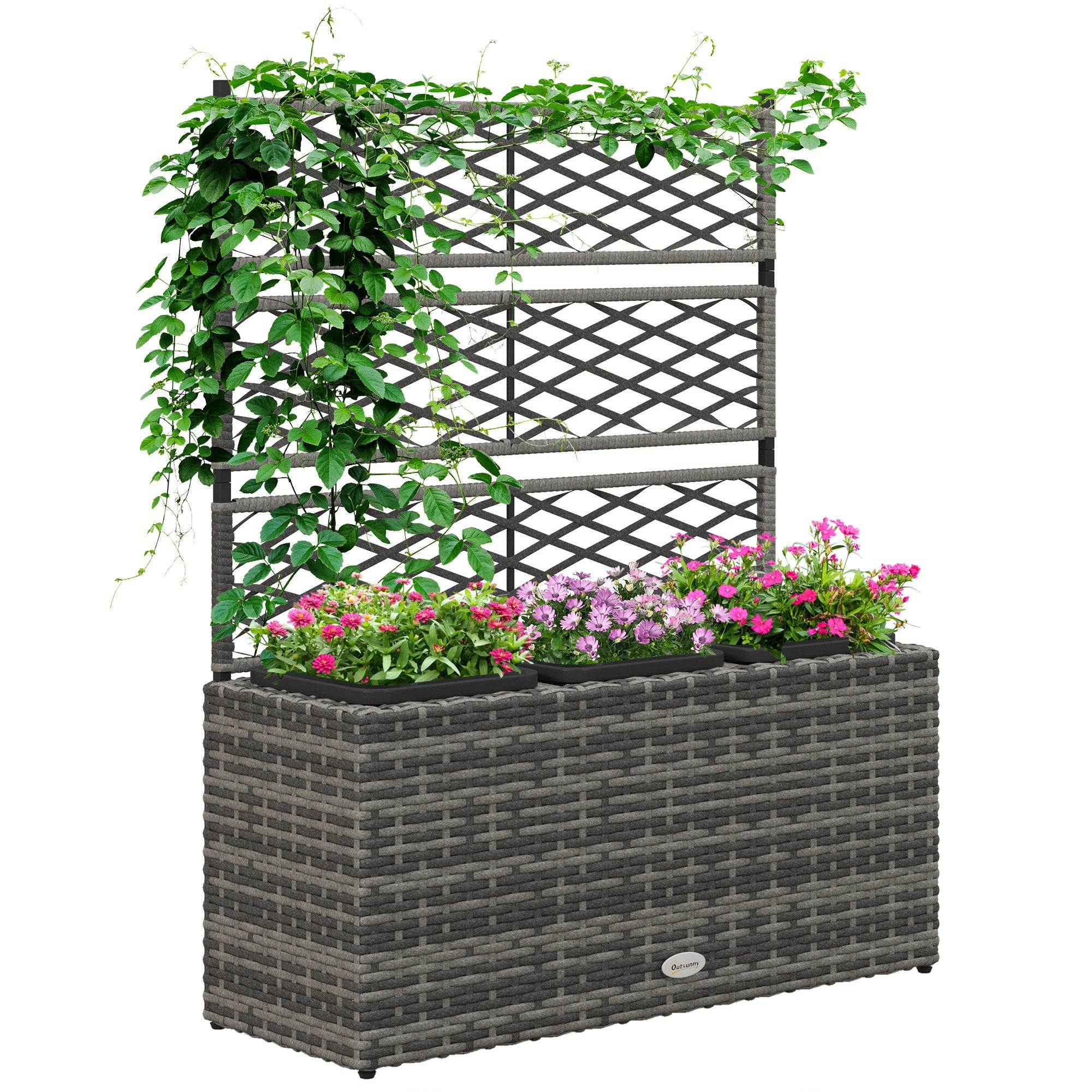 immagine-1-easycomfort-easycomfort-fioriera-con-grigliato-per-rampicanti-con-3-vasi-in-acciaio-e-rattan-pe-84x30x107cm-grigio_da8703eb-c698-4b25-8837-549a12dcae5c