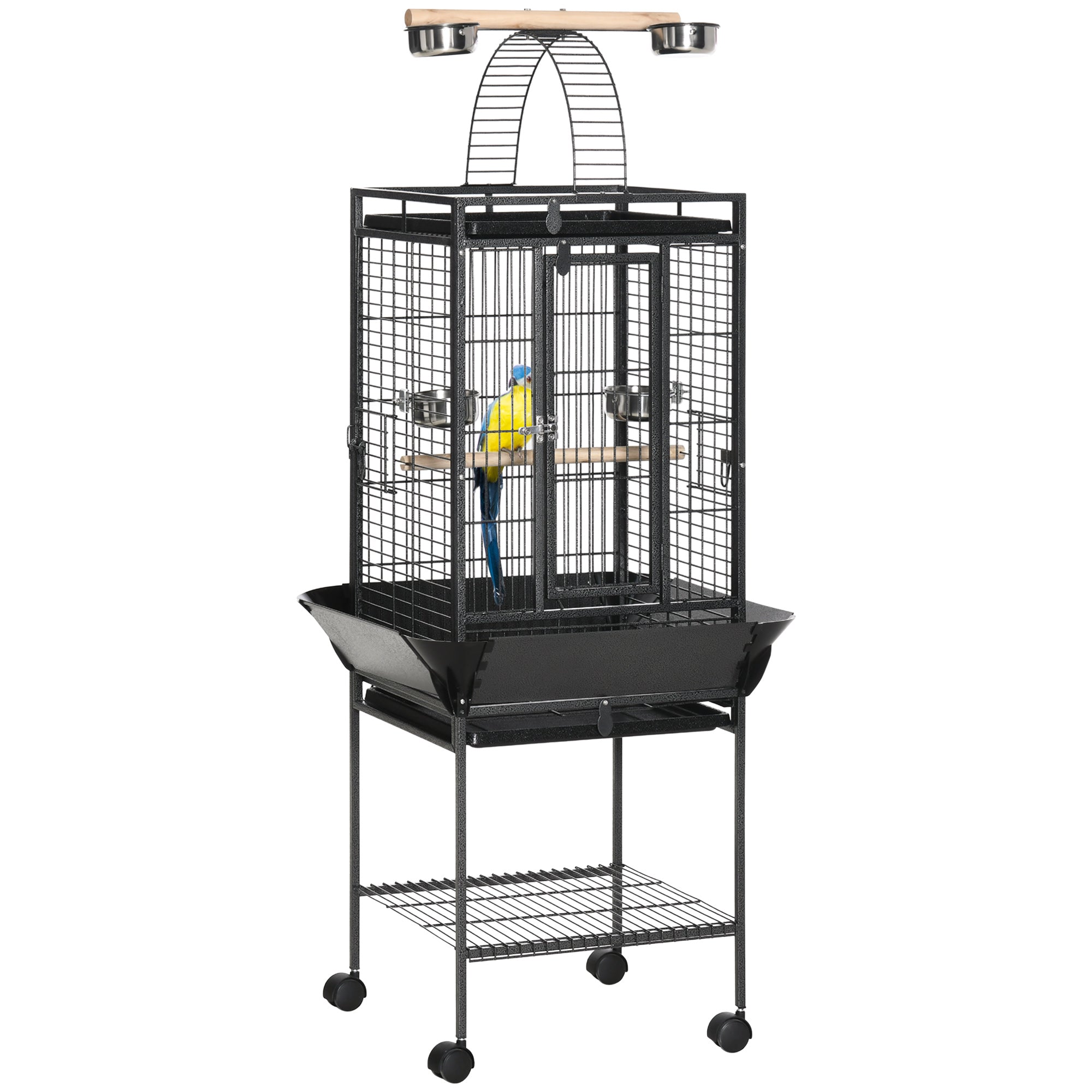 immagine-1-easycomfort-easycomfort-gabbia-per-pappagallini-con-2-posatoi-e-scala-ad-arco-in-acciaio-62-5x62-5x156-cm-grigia_69539377-7276-4f15-9957-bf991f205ee9