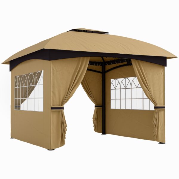 EasyComfort Gazebo 335x335 cm met wanden en UV-bescherming