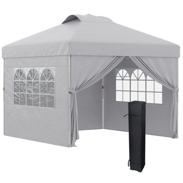 EasyComfort Gazebo inklapbaar 3x3 m, verstelbare hoogte (3 niveaus)