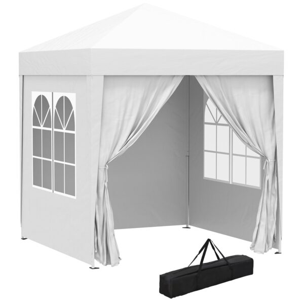 EasyComfort Pop-up gazebo inklapbaar 2x2 m met 4 afneembare zijwanden