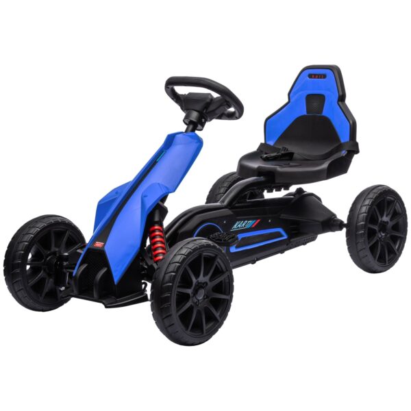 EasyComfort Go Kart trapauto 3–8 jaar, verstelbare stoel, EVA-wielen, 100x58x58.5 cm