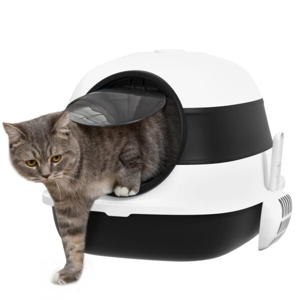 EasyComfort Gesloten kattenbak met deksel, inklapbaar 52x41x38 cm