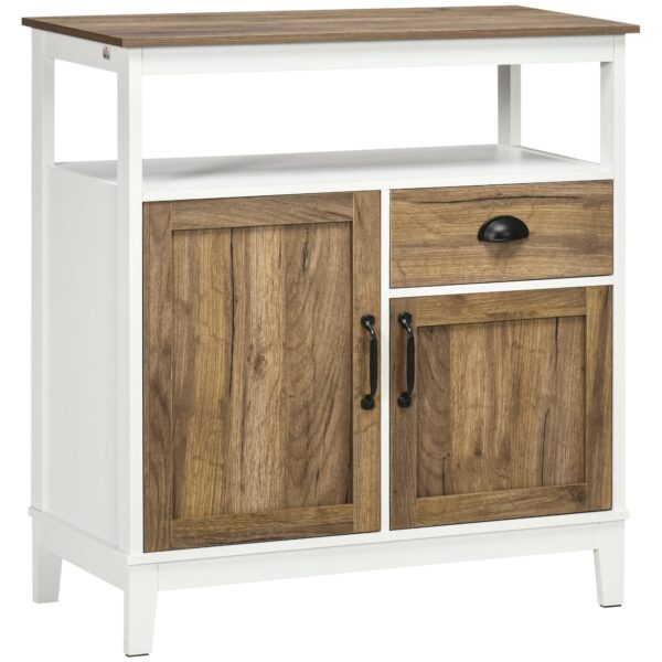 EasyComfort Keukenmeubel rustiek met kastjes en lade 76.6x35x81.5 cm
