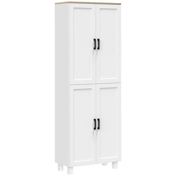 EasyComfort Keukenkast 60x30x170,5 cm wit/houtkleur