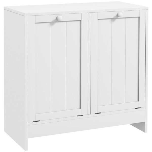 EasyComfort Wasmandenkast 2 vakken 60x33x68 cm, wit