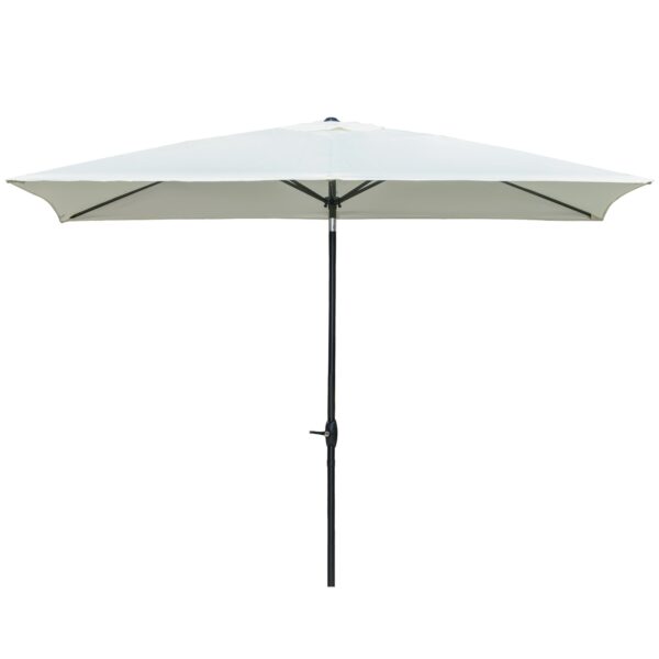 EasyComfort Parasol rechthoekig 2x3 m met slinger en verstelbare kanteling, beige