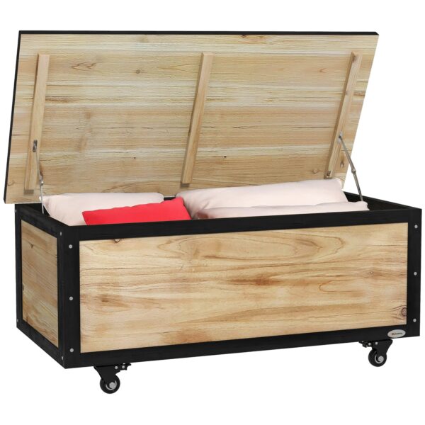 EasyComfort Panca Contenitore - Buitenbank met opbergruimte 121L, 4 wielen
