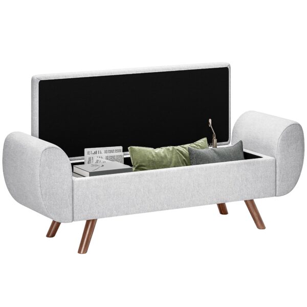 EasyComfort Panca Contenitore Opbergbank 53.8L 132x42x50 cm, Grijs