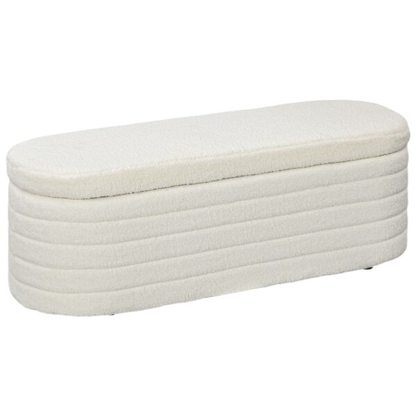 EasyComfort Opbergbank Teddy 116x41x40.5cm, crème
