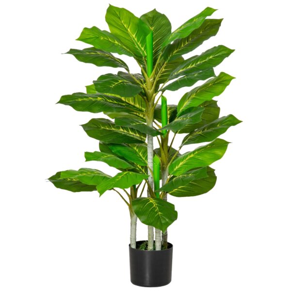 EasyComfort Kunstplant 95 cm – 33 bladeren, pot Ø15x13 cm