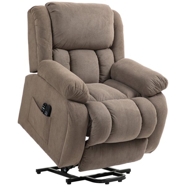 EasyComfort Relaxfauteuil met massage en heffunctie, lichtbruin