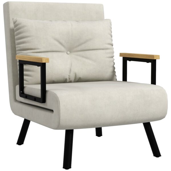 EasyComfort Poltrona Letto 3-in-1 slaapfauteuil 63x73x81 cm crème