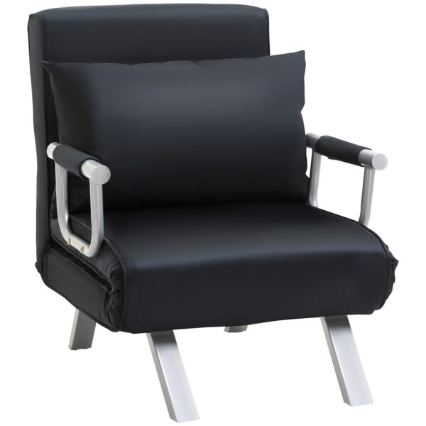 EasyComfort Poltrona Letto Moderna 2 in 1 fauteuilbed zwart