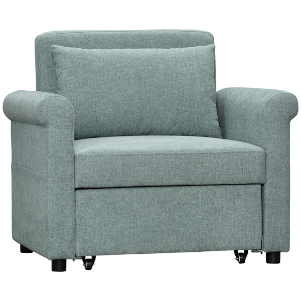 EasyComfort Fauteuilbed enkel – 4-standen, groen, 96x84.5x87.5 cm