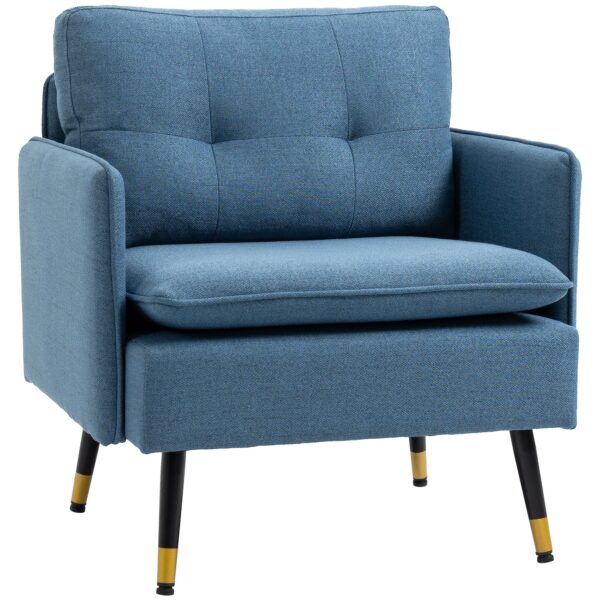 EasyComfort Poltrona Moderna fauteuil 76x68x80 cm, donkerblauw
