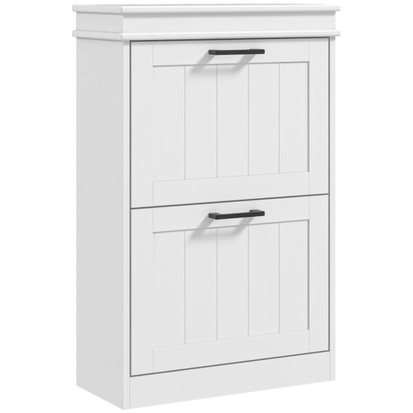 EasyComfort Scarpiera Moderna schoenenkast voor 10 paar, 54x24x82.5 cm, wit